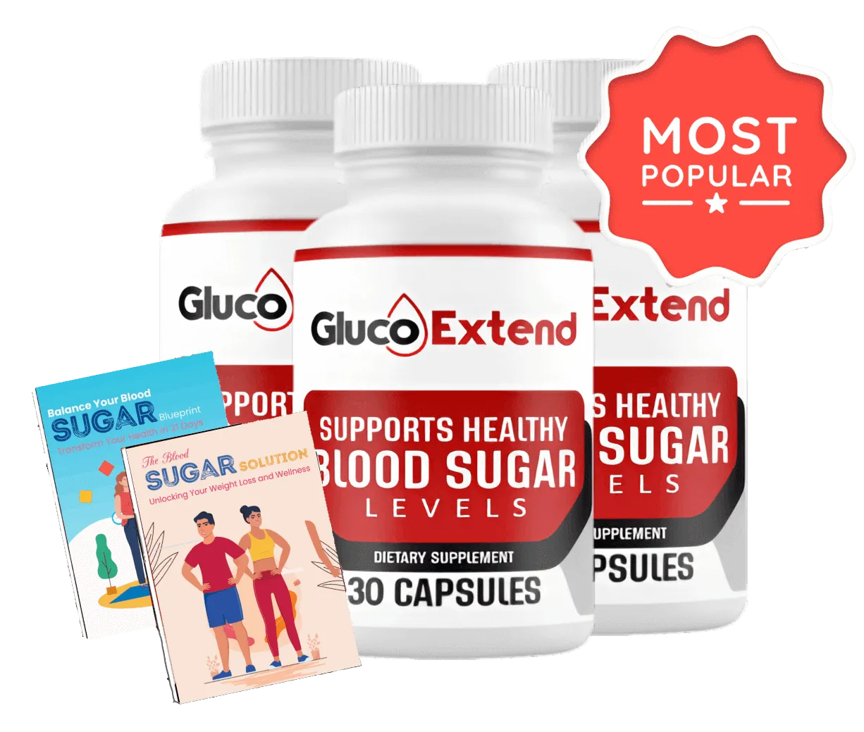 Gluco Extend 3 Bottles - Most Popular Package